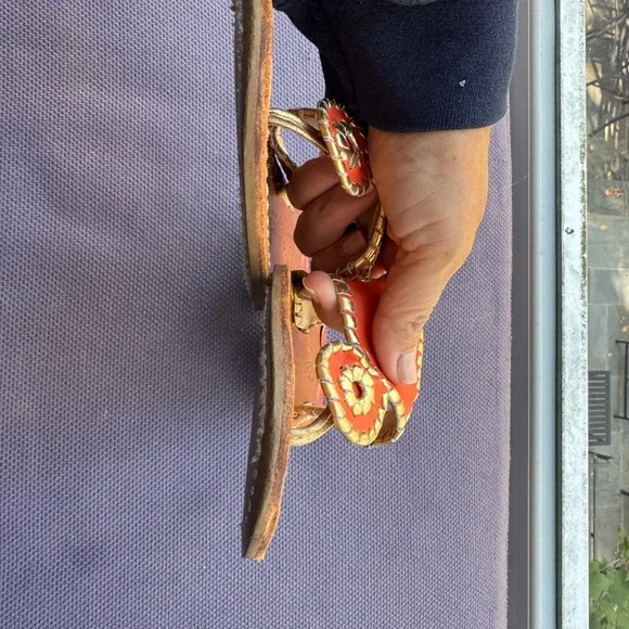 Jack Rogers Women's Bright Orange Sandals size 9m - Picture 4 of 5